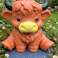 6-Inch Highland Cow Crunch Squishy Fidget Toy