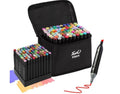 Professional-grade 80 Dual Tip Alcohol Markers